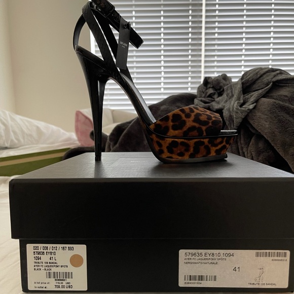 Saint Laurent Platform Sandal - Picture 1 of 6